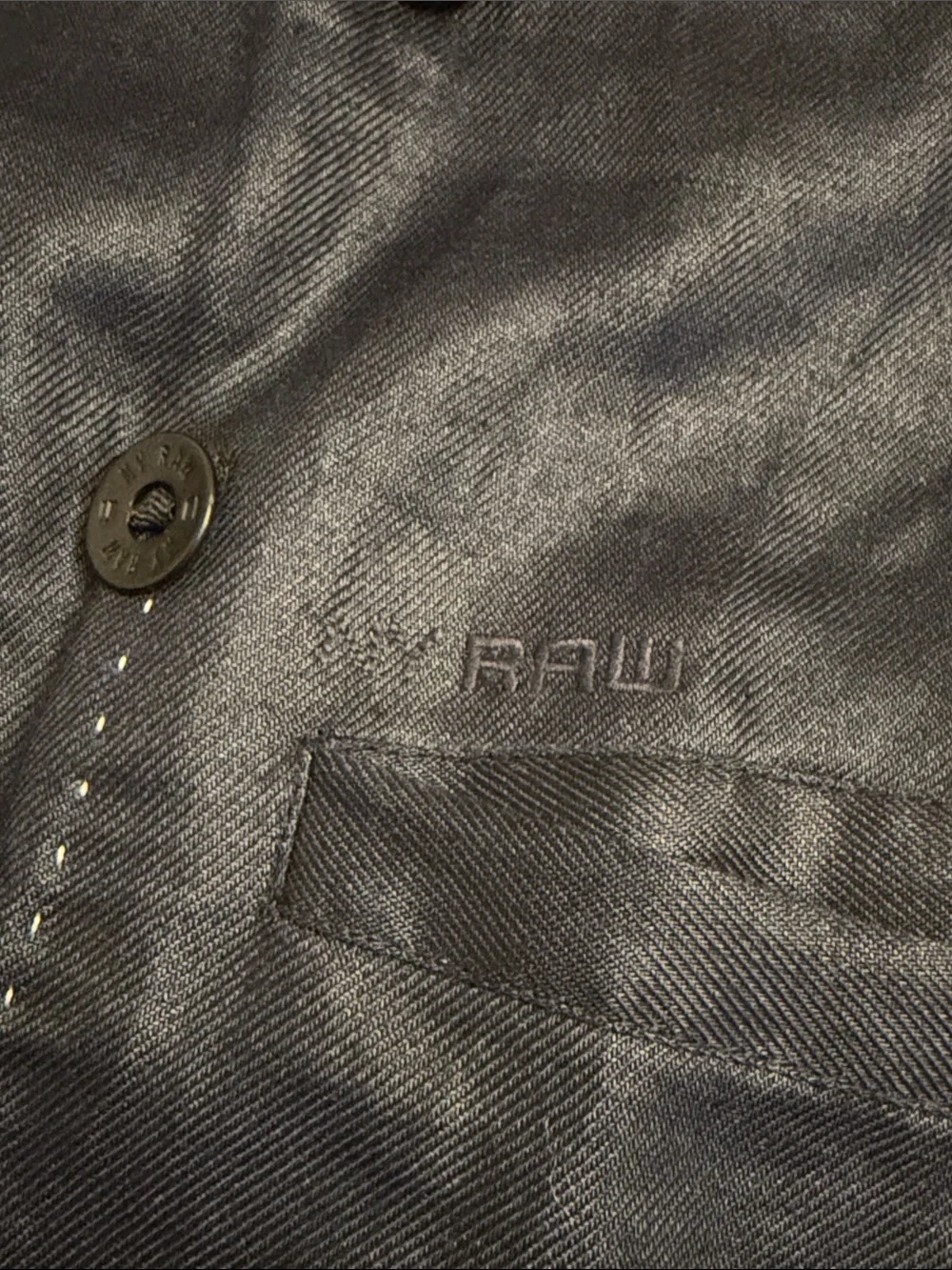 G-Star Men's Dark Navy Double-Breasted 100% Linen Blazer - Picture 9 of 14